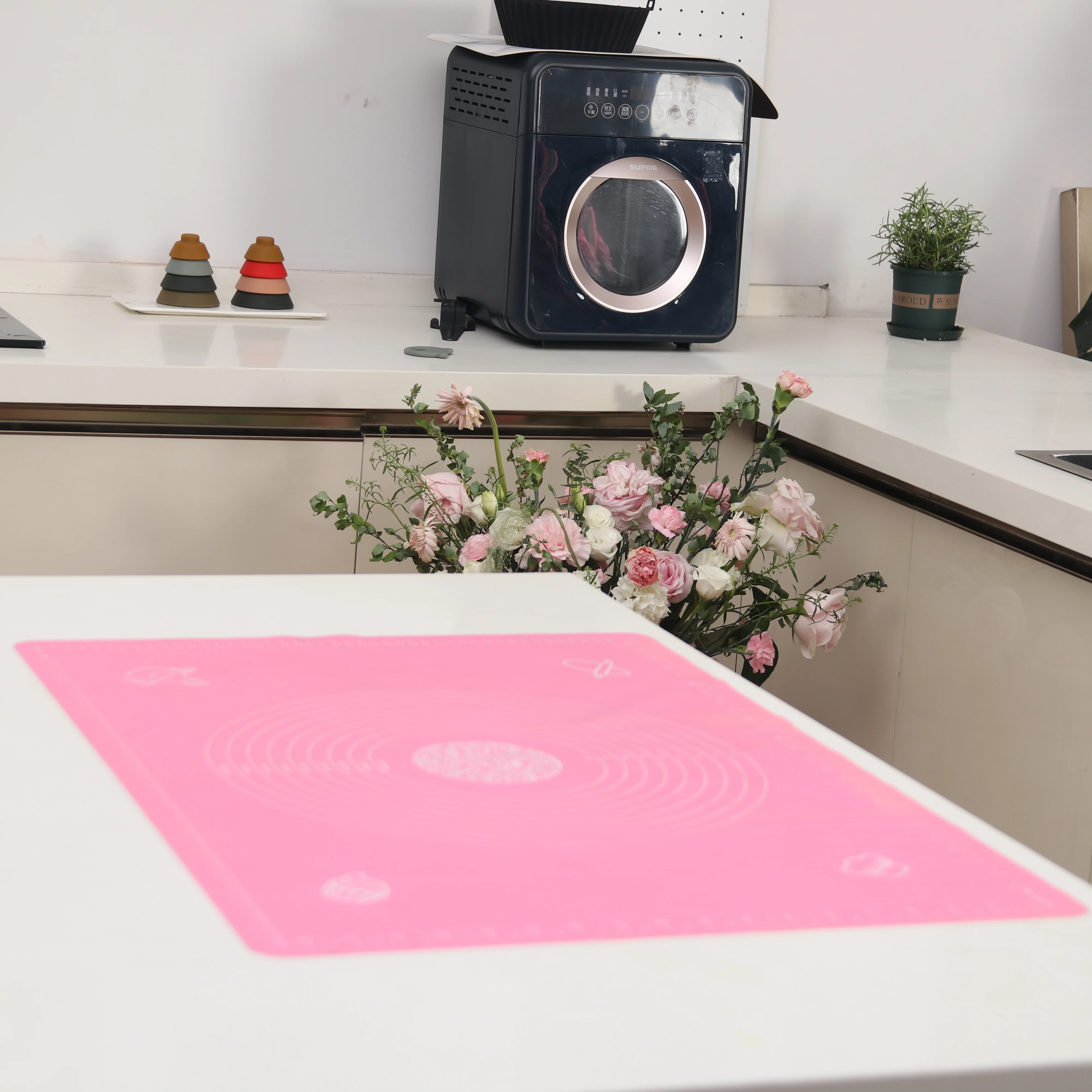 Silicone Mat For Dough And Baking Silicone Baking Mat Non-Stick Non Stick Square Silicone Baking Mats Heat