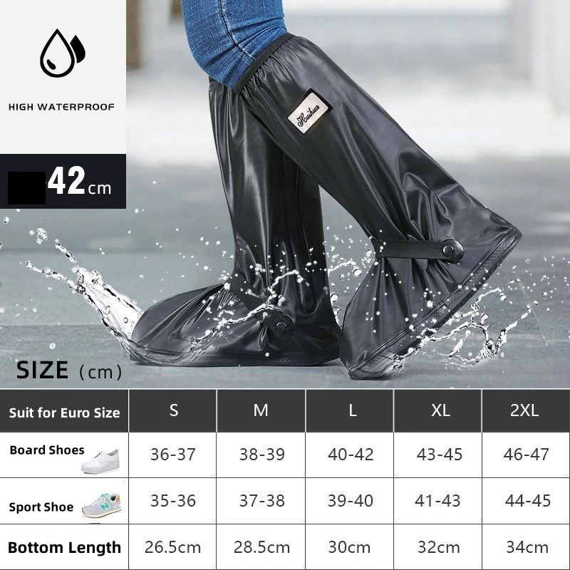 Waterproof Rain Boots Reusable Shoe Cover Hot Sale Unisex Midi Rain Boots Custom Wet Weather Shoe Cover