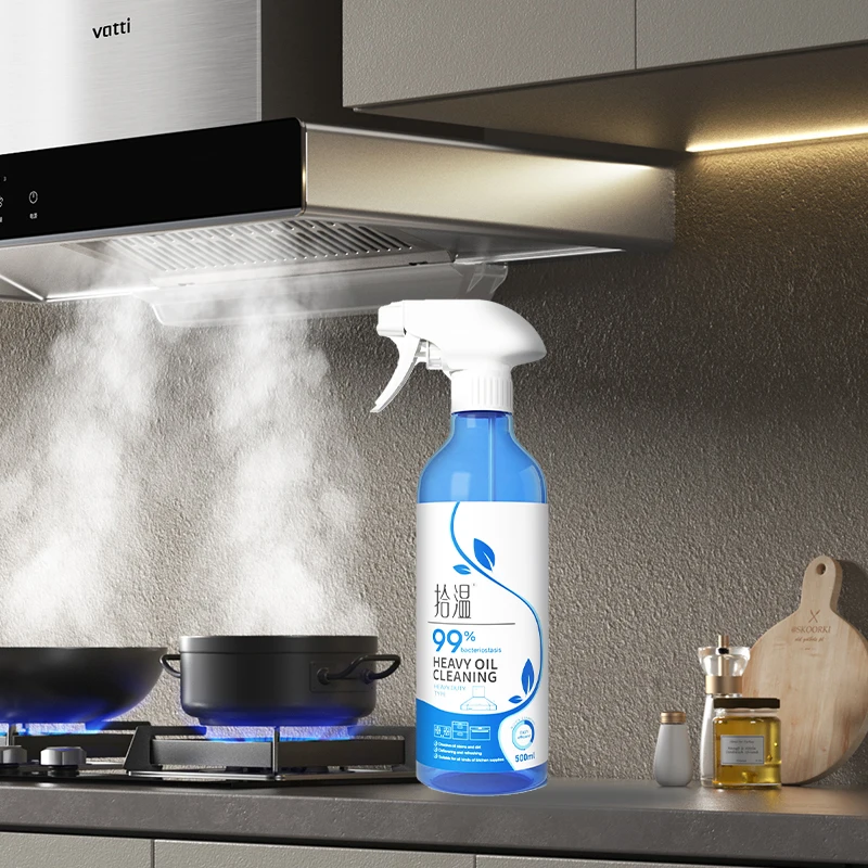 Hot Sale Large Capacity Kitchen Foaming Cleaner Spray Efficient Oil Removal Powerful Oil Stain Cleaners