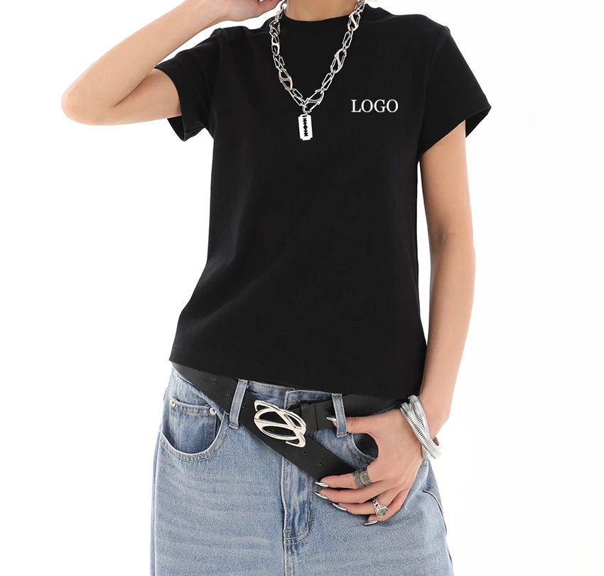 Clothing Manufacturers Custom T-Shirt Logo Patch Women Oversized Tee Classic Causal Running Sports T-Shirt For Women