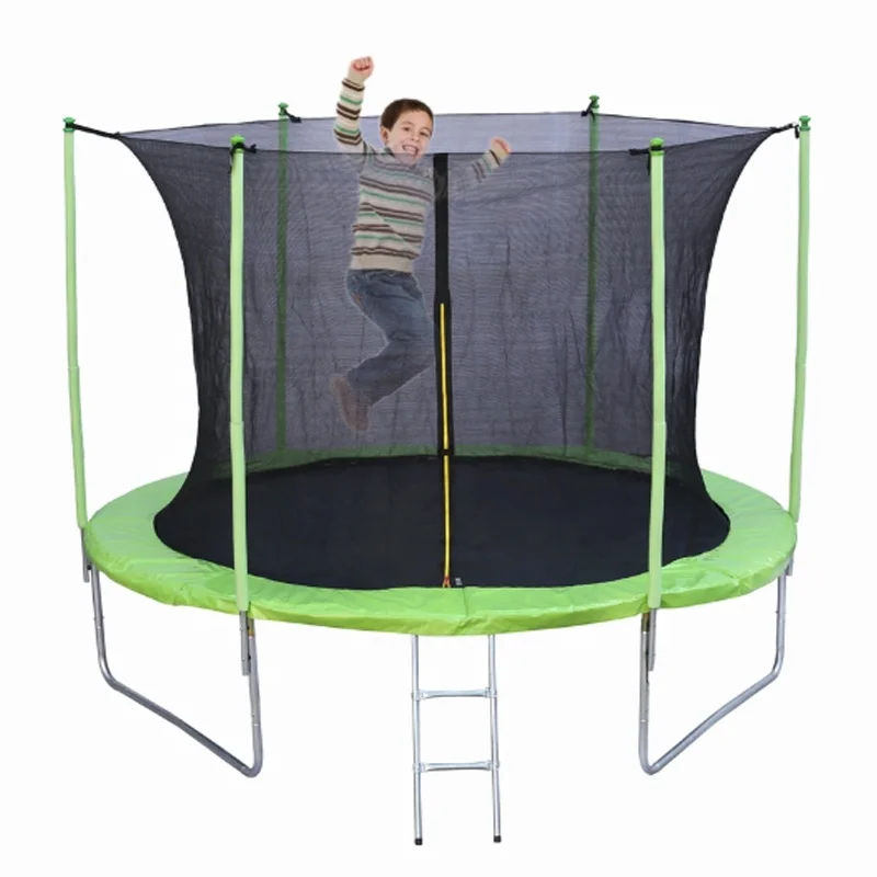 Funjump Quality Guarantee 8FT 10FT 12FT 14FT 15FT Big Round Kids Sport Play Trampoline with Basketball Hoop