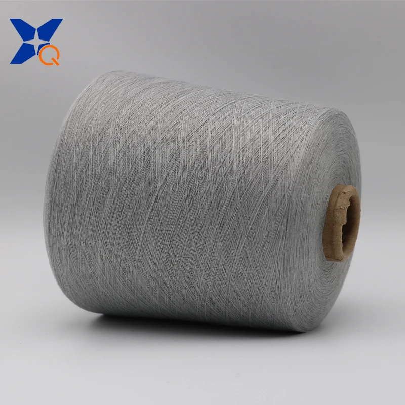 Ne36/1ply  35% stainless steel, 65% long cotton staple fiber PIMA cotton touchscreen