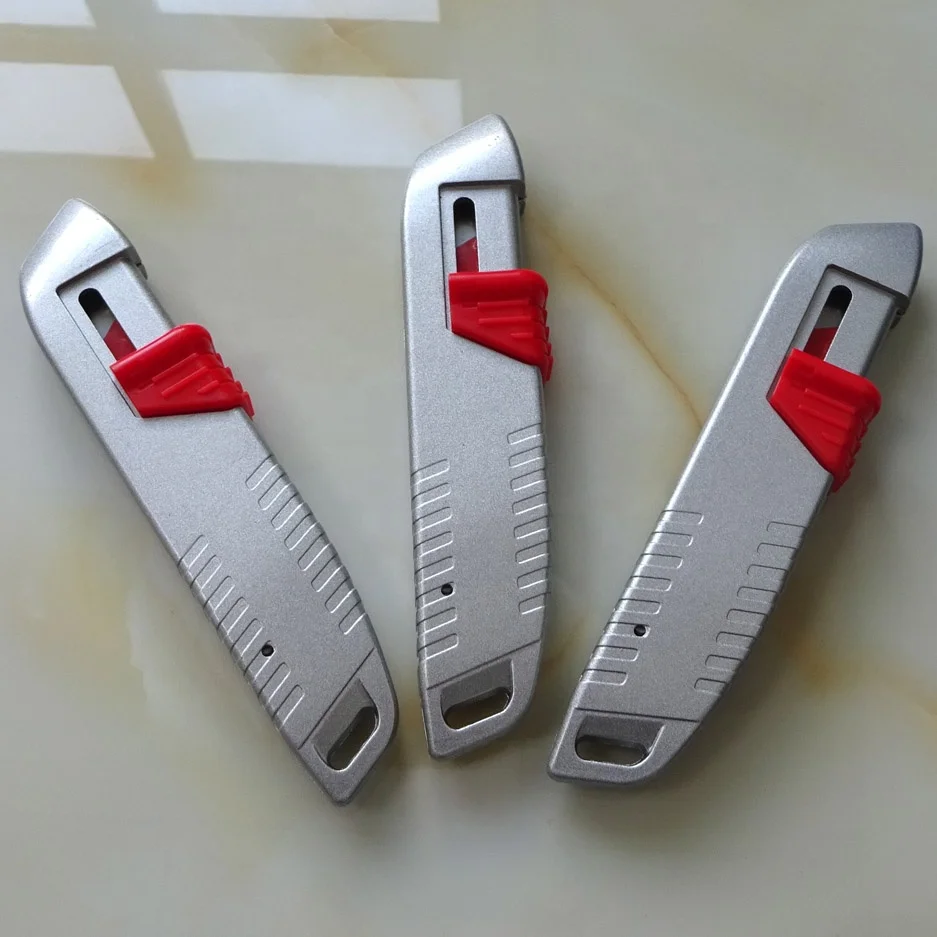 Retractable Aluminum  Alloy Safety Blade Utility Knives
