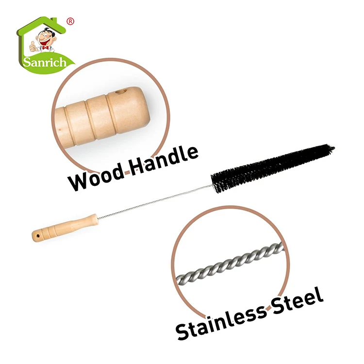 Refrigerator coil Radiator Bathroom Kitchen Dredge Toilet Drain Sewer Water Pipe Hose Long Handle Cleaning Brush