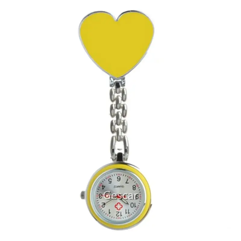 
New Style Luminous Clock Breast Nurse Watch Heart Hanging Pendant Nurse Watch Fashionable Luminous Pendant Hang Watch Gift 