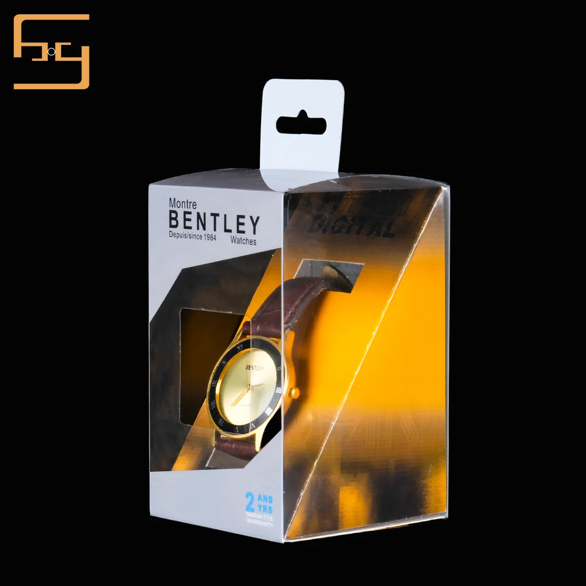High-end Luxury Printing With Warranty Period PET Plastic Box For Watch Transparent Packaging