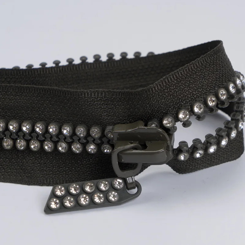 Заводская молния, модная дизайнерская молния с кристаллами и камнями