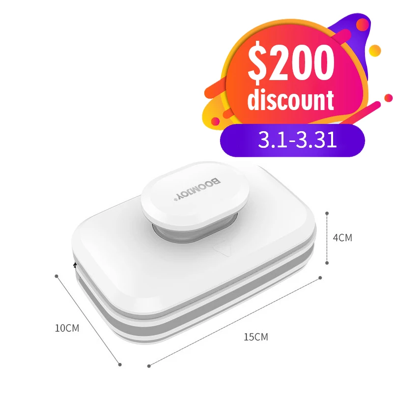  BOOMJOY Бытовая инструмент для очистки Лидер продаж Двойной Двусторонняя Магнит стекло оконный скребок очиститель Магнитный мойщик