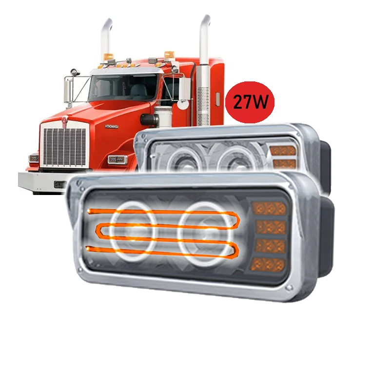Система автоматического освещения 50000 часов 4x6 дюймов светодиодные фары для грузовиков
