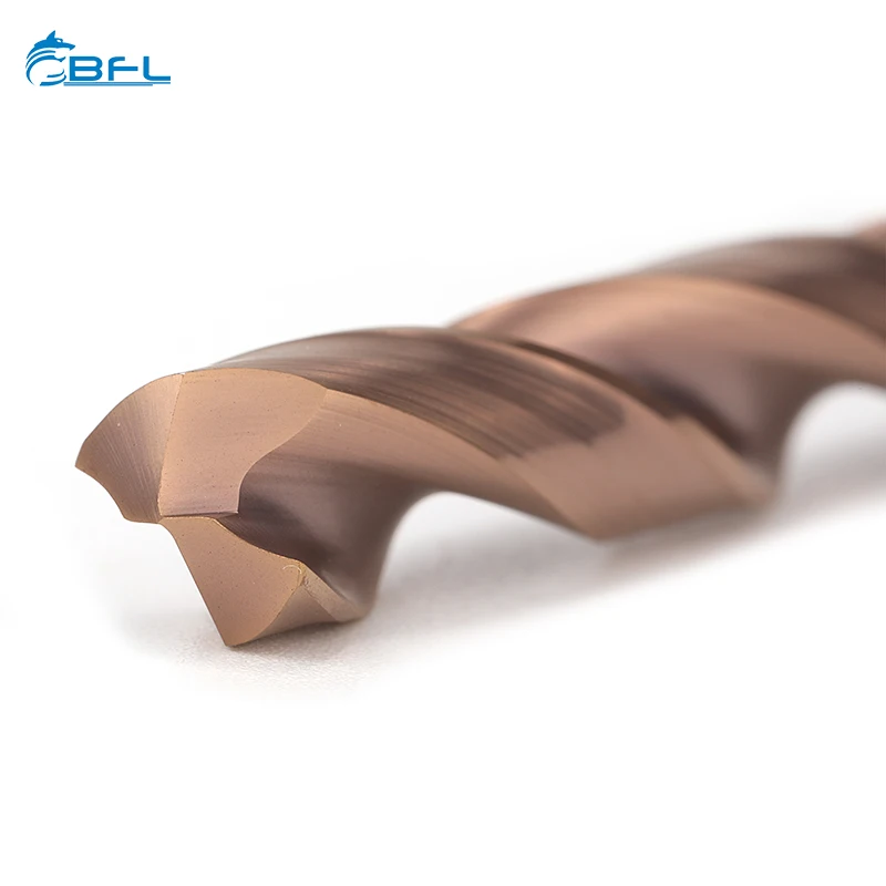 BFL Tungsten Solid Carbide 2 Flute Twist Drill Bit CNC Drilling Tool