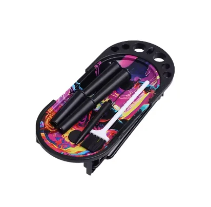 Newest 18.6*9.3cm Printed Metal Tray Smoke Herb Tray Set Rolling Tray with Filling Function