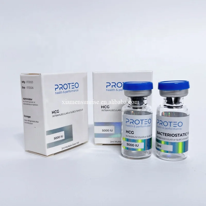 Custom size 2ml peptide label box tray for packing 1 vial 2 vials 3vials 4 vials kits