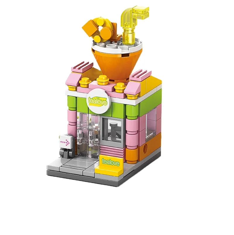 Compatible with Lego assembled building blocks, small particles assembled