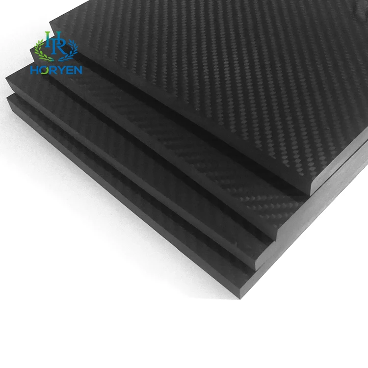 Высококачественная композитная панель из углеродного волокна 500*500*8 мм лист 3k