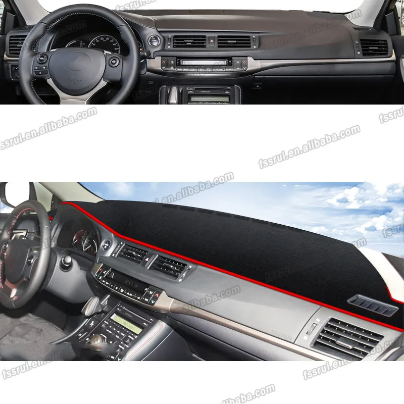 Car Dashboard Mat for Lexus CT200h 2011-2019 CT 200 200h F Sport Dash Board Cover Mats Sunshade Anti-slip Pad Carpet Protect