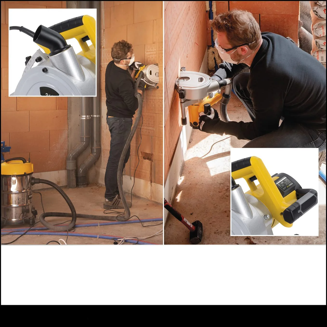 Overload Protection BRACE 1700W Wall Chaser Power Tool With Dust Generation Wall Chaser