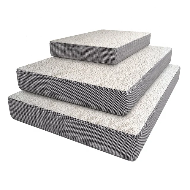 New Arrival Custom Cheap Waterproof Square OEM Memory Foam mold dog bed