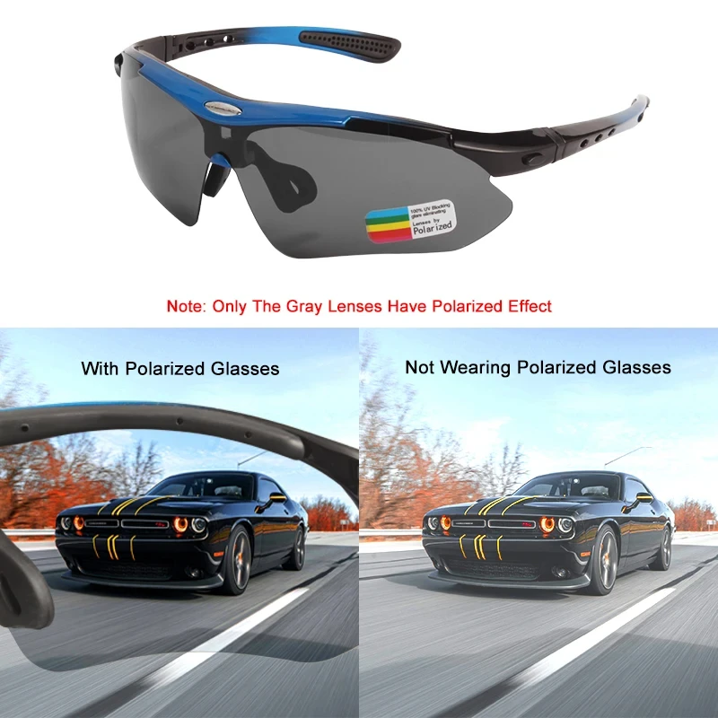 Profession Sport Polarized Men Sunglasses Road Cycling Glasses Mountain Bike Glasses Goggles Eyewear 5 Lens Glasses