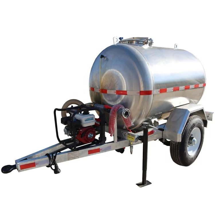 factory directly sale ss material water tank trailer