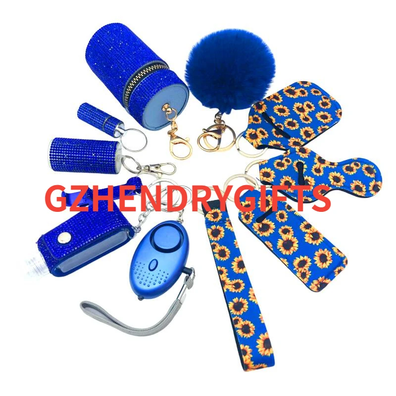 Bulk Accessories Self-defense Keychain Alloy Whistle Tools Personal Safety Alarm Keychain Set Self Defense Supplies for Women