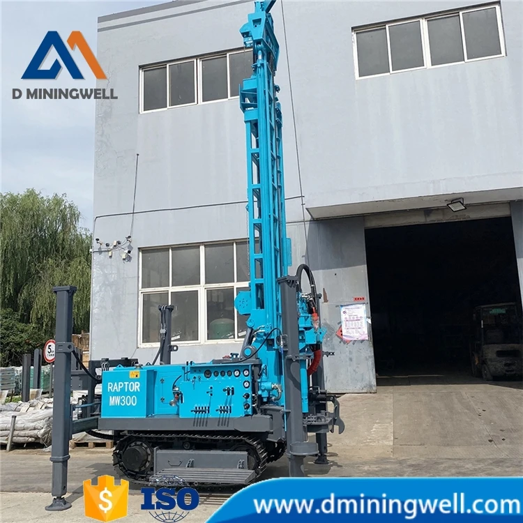 China-Made Crawler Water Well Drill Rig Machine 200m/300m/500m Capacity for Mining Drilling Rig Applications