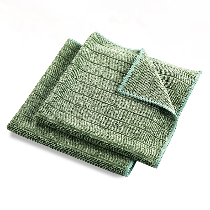 Custom Microfiber Superpol cloth Microfiber Car Cleaning Towel Kitchen Cloth Dish Towel Microfiber Stripes Cleaning Cloth