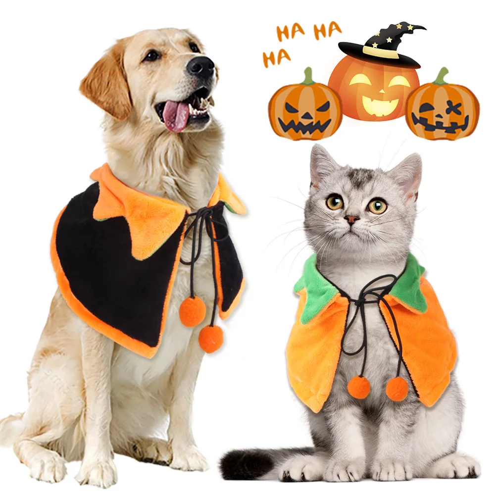 New Design Reversible Halloween Pet Clothes Cloak Cosplay Party for Small Dogs Cats Clothing