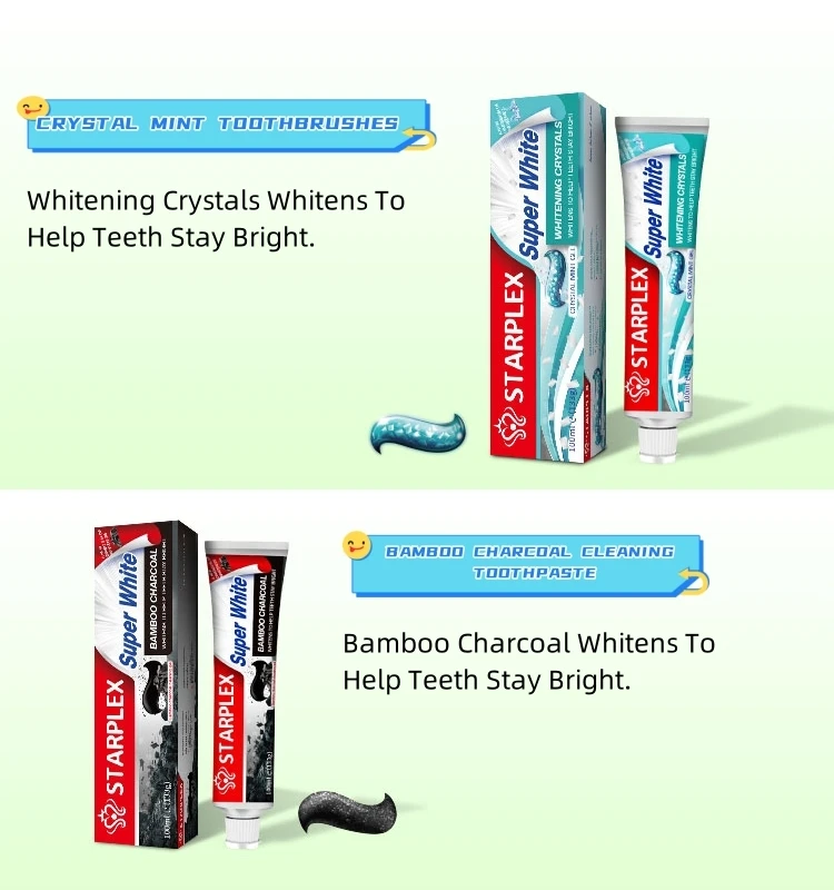 Super White Bamboo Charcoal Toothpaste Gel for Home and Hotel Use Helps Teeth Stay Bright and Clean