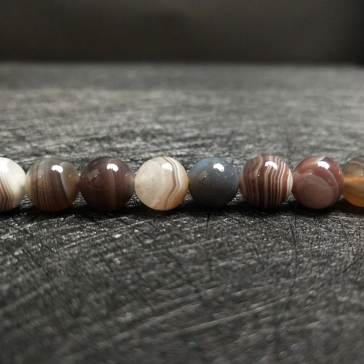 Hot Selling 4/6/8/10/12/14mm High Grade Natural Persian Gulf Agate Loose Beads For Jewelry Charm