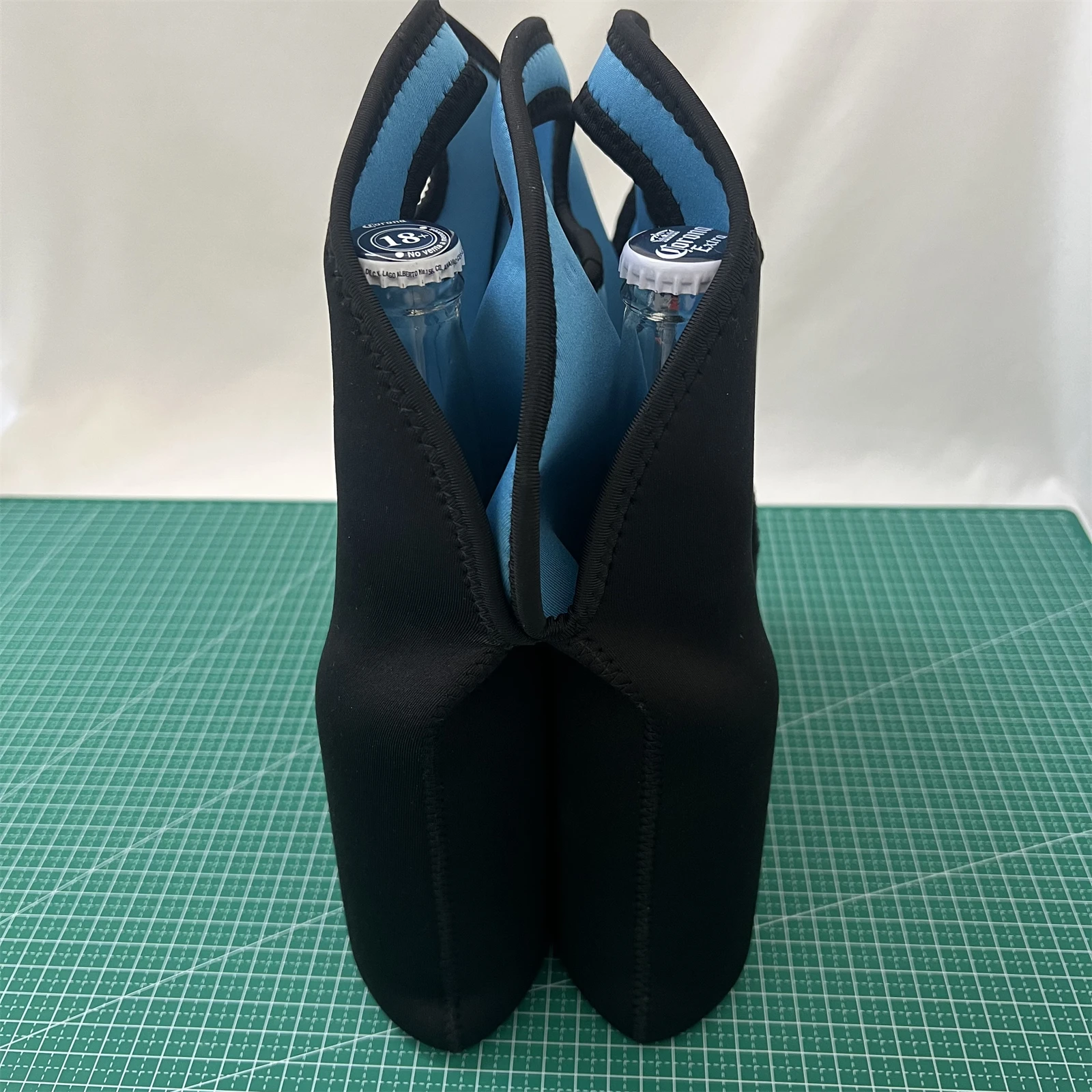 UOO OEM Custom Multiple 6 Pack Bottles Tote Cooler Bag Neoprene Wine Carrier Bag