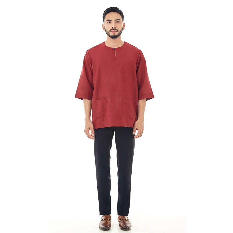 Cargo Shirt Indonesia Trendy Shalwar Kameez New Abaya Jubah Muslim Designs Men Kurta Design for Men OEM Service Adults Lycra