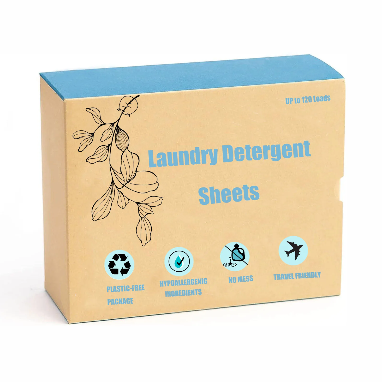 Hot Sale fresh Linen Scent  Plant Extract Based Biodegradable Hypoallergenic Eco Friendly Laundry Detergent Sheets For Laundry