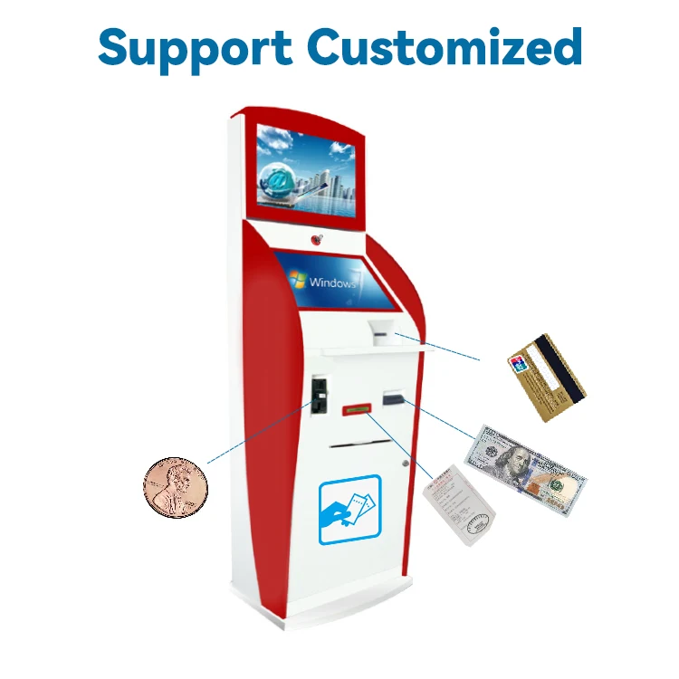 19 inches ANDROID 10/11/12/13 Win Linux appointment kiosk touchscreen print ticket kiosks self service payment kiosks