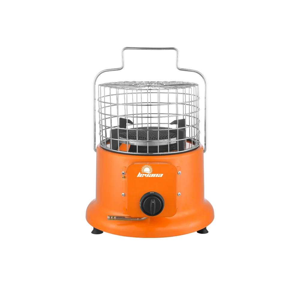Gas Heater with Cooker 2 In 1 Piezoelectric Ignition Small Easy Cleaned Moving Indoor Room Infrared Gas Heater for Home