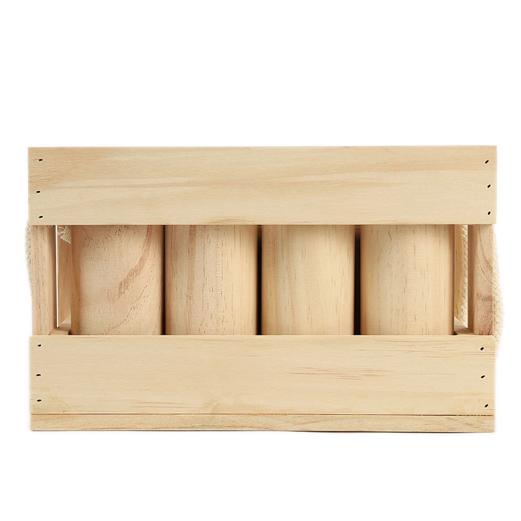 
WAFFLE GAMES Premium Natural Wood Outdoor Lawn Number Kubb With Durable Crate 