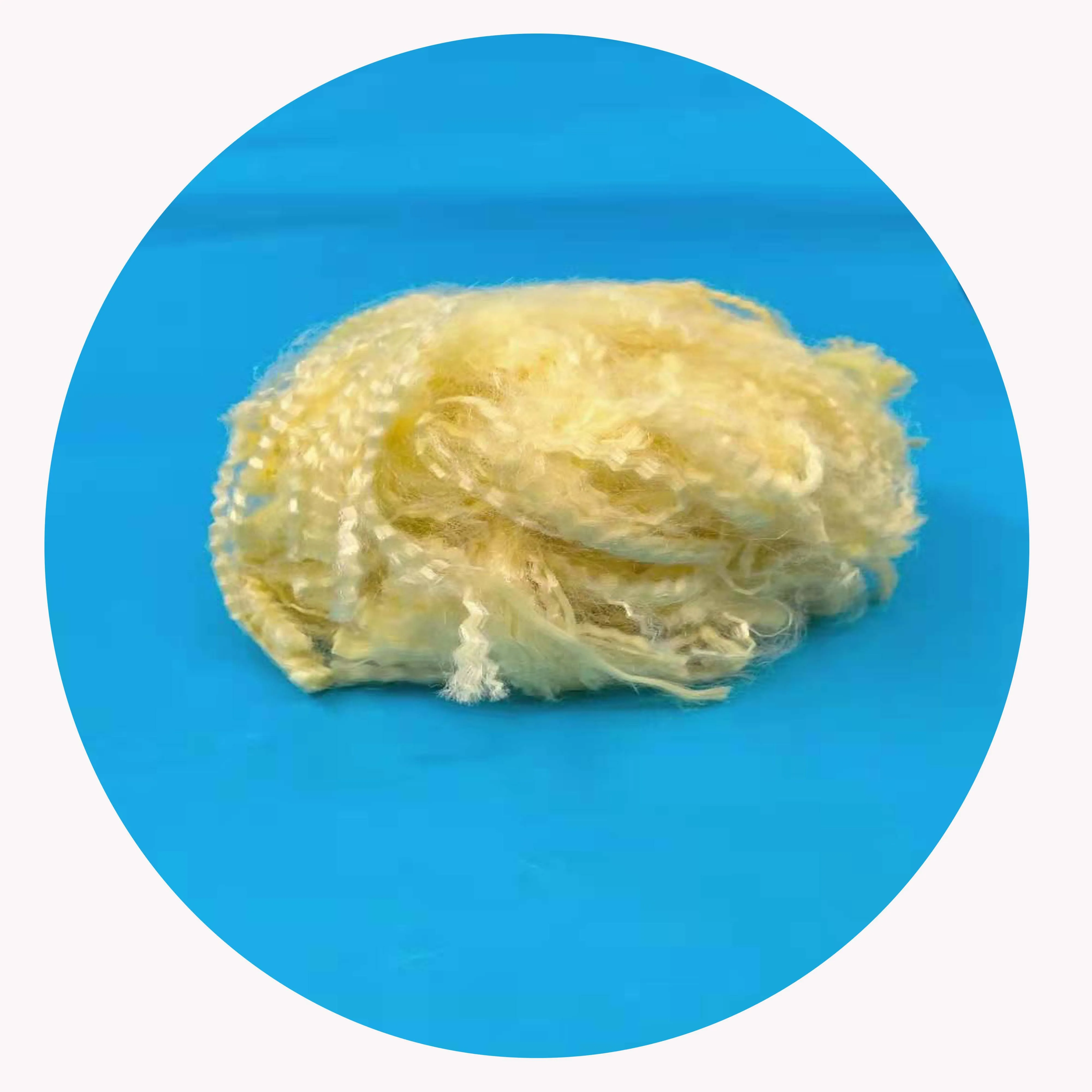 Factory Yellow High Strength Para Aramid Staple Fiber for Spinning