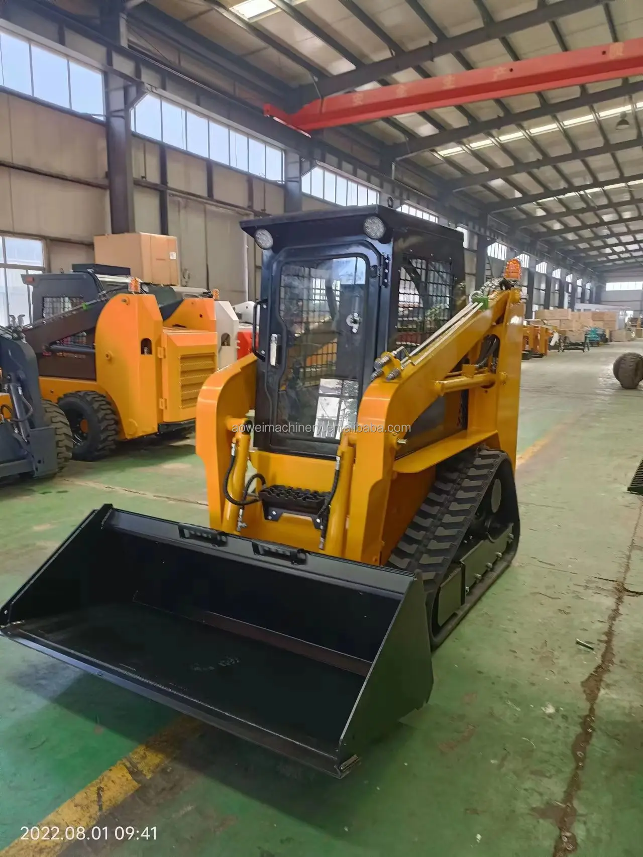 skid steer loader front end shovel loader Track-laying tractors color customized skid  tractor for sale  small skid steer
