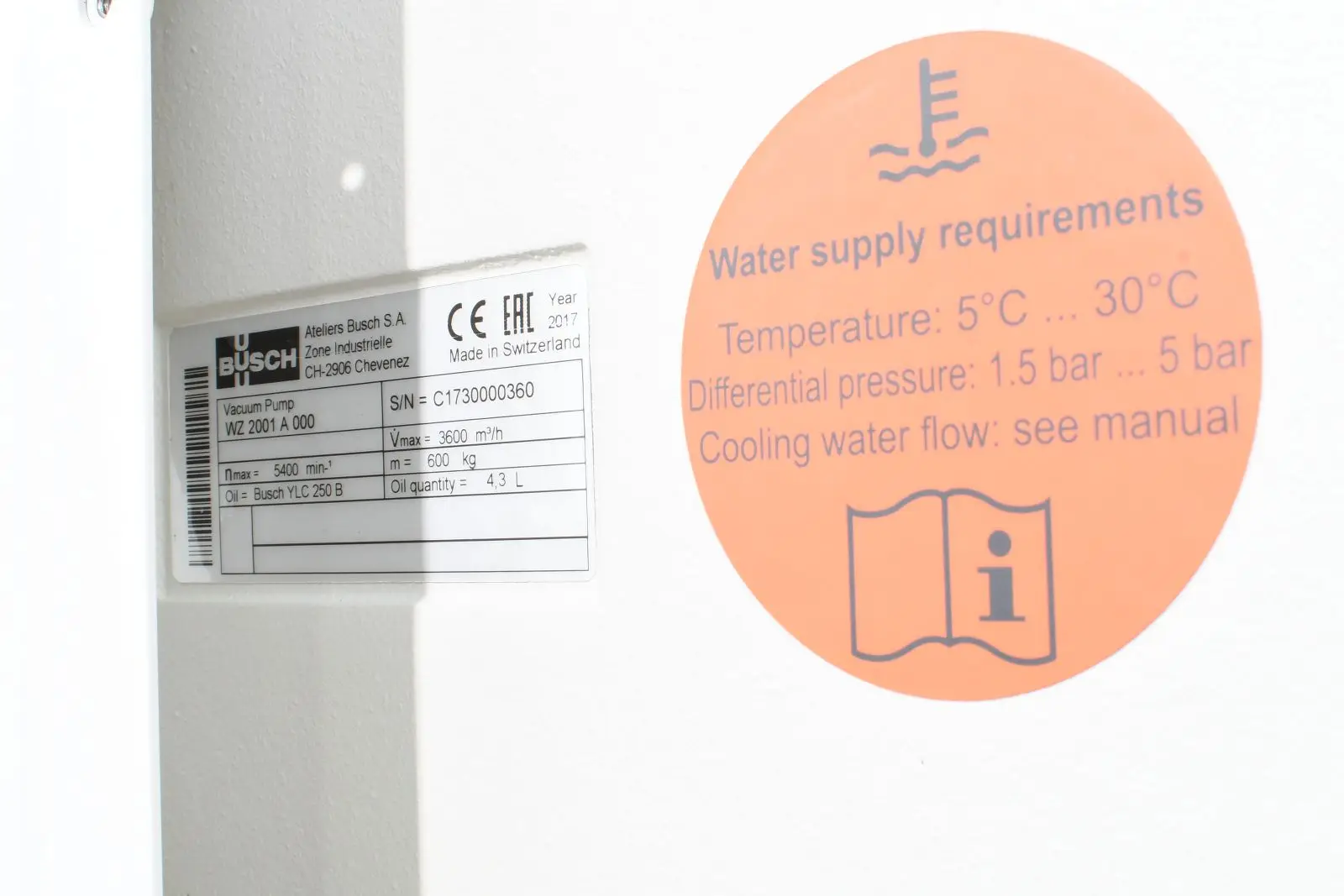 Busch Ds 3010 E, Cobra, Screw Vacuum Pump