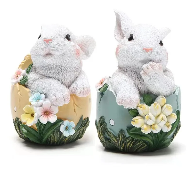 2025 Easter Decoration Eggs & Easter Bunnies Tabletop Decoration for Outdoor Tables Europe Easter Products Decor