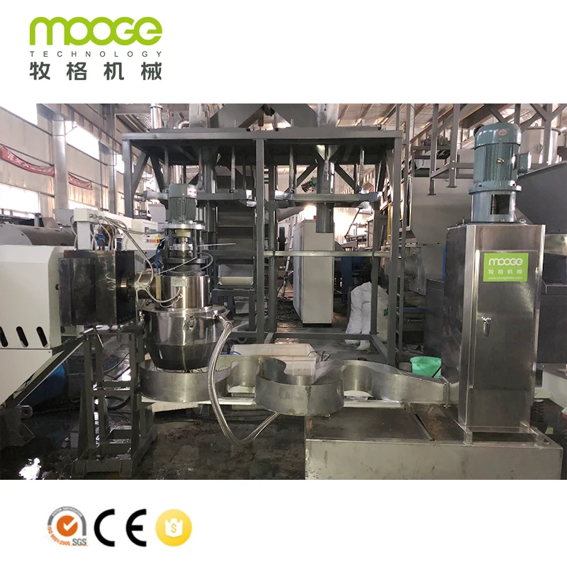 Plastic Granulator Manufacturing Plant / Granulating Production Line / Plastic Machine Recycling Pelletizing