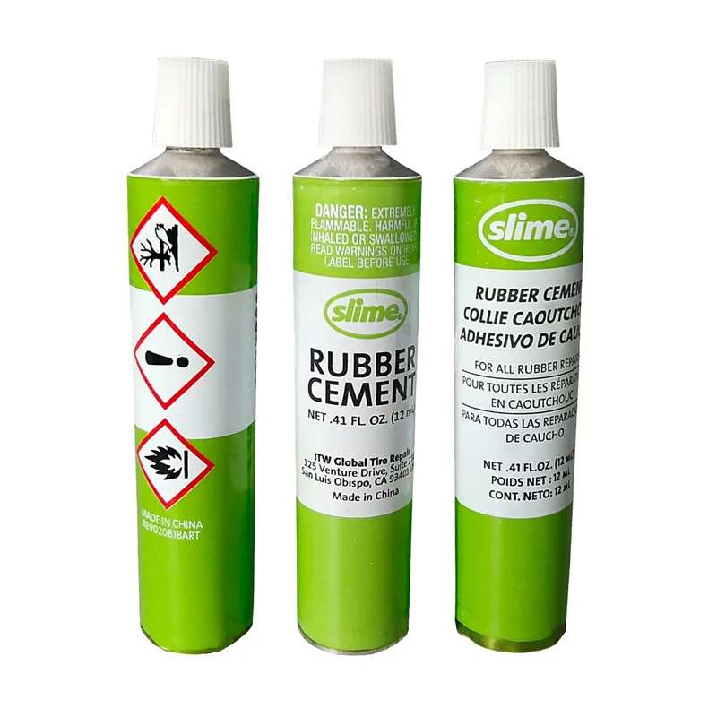 Strong Rubber Cements Soft Tube Pack Green Printed Global Tire Repair Adhesives Aluminum Collapsible Tubes from China