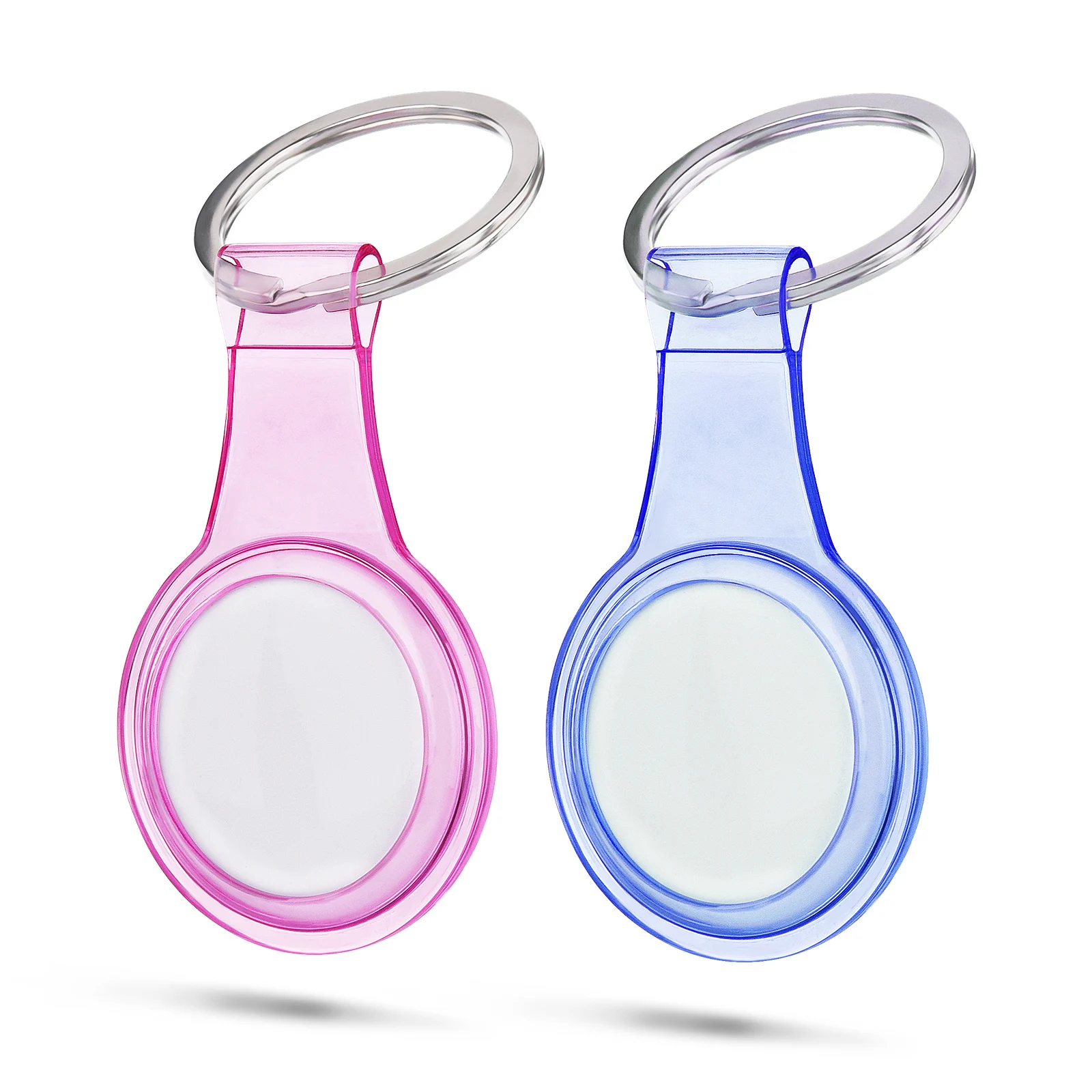 TPU Case for Airtag Case Clear ,Shockproof Protection Case Accessories Tracker with Anti-Lost Key chain for Apple Airtag