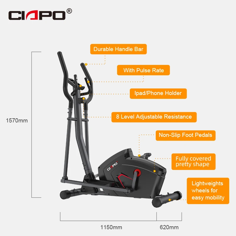 2022 New design  Elliptical bike Elliptical Trainer fitness bike magnetic Cross trainer CIAPO CP-6402