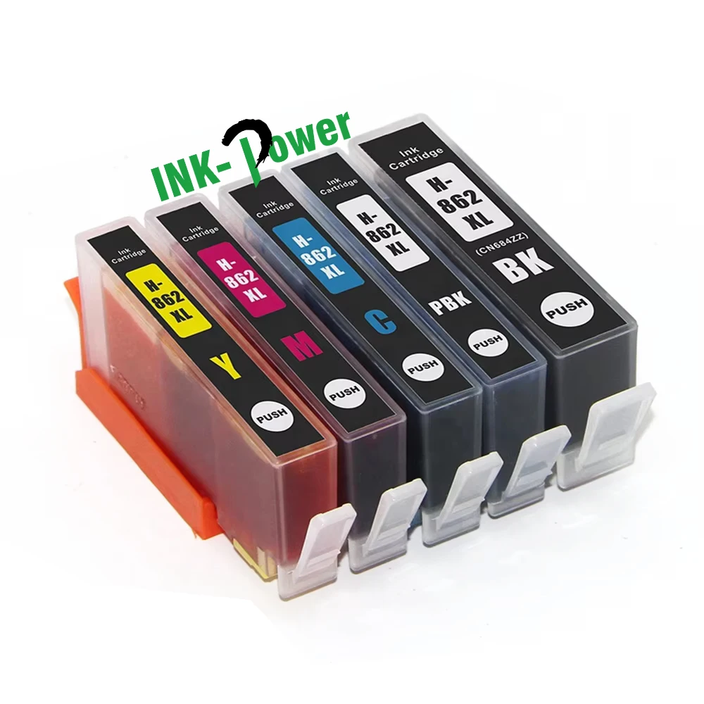 INK-POWER 862 862XL Premium Color Compatible Inkjet Ink Cartridge for HP Photosmart C5380 C5383 Printer
