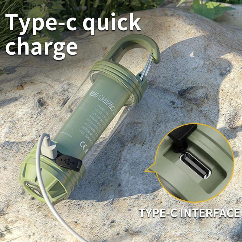 Rechargeable Camping Lights  Led Multifunction Lanterns  Lighting Cordless Dimmable Camping Tent Lamp Portable 200LM Waterproof