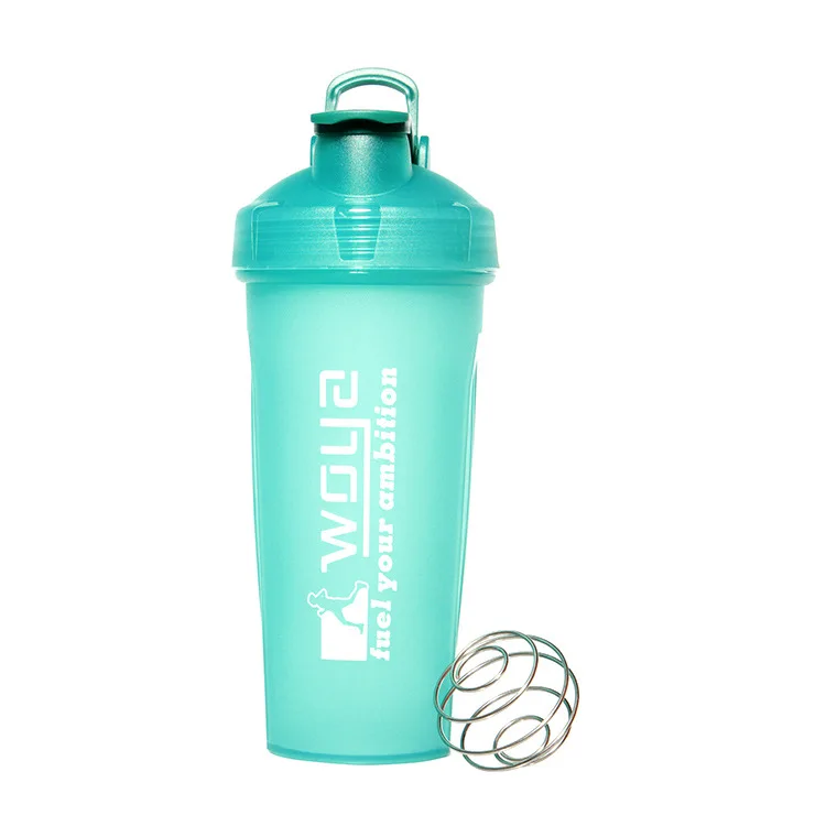 Wholesale Protein Shaker Cup Custom logo 750 ml plastic fitness workout water bottle with mixer ball