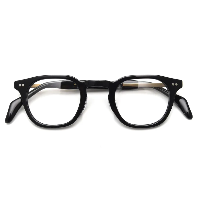 2024 Japanese Brand Titanium Eyewear Luxury Round Ultra Light Spectacle Irregular Glasses for Man acetate glasses frame