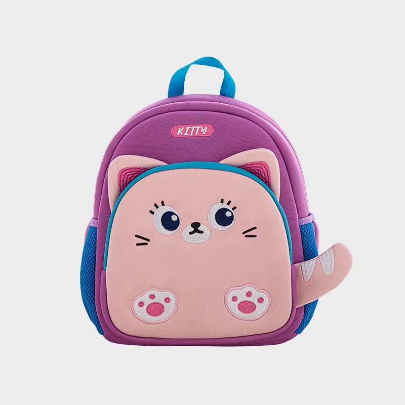 2024 High Quality Nylon Cartoon Backpack Waterproof and Colorful Neoprene Material Kids School Bag for Boys