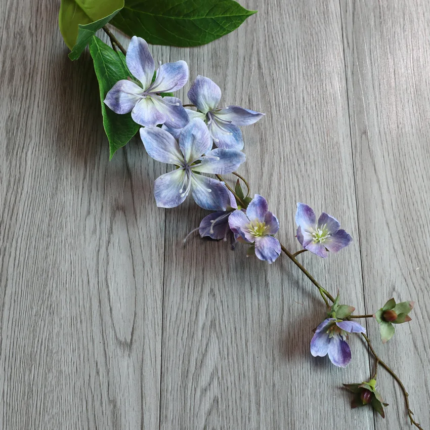 High Quality 3D Print Artificial Silk Jasmine Malus Spectabilis Hanging Flower for Wedding Home Hotel Table Decoration