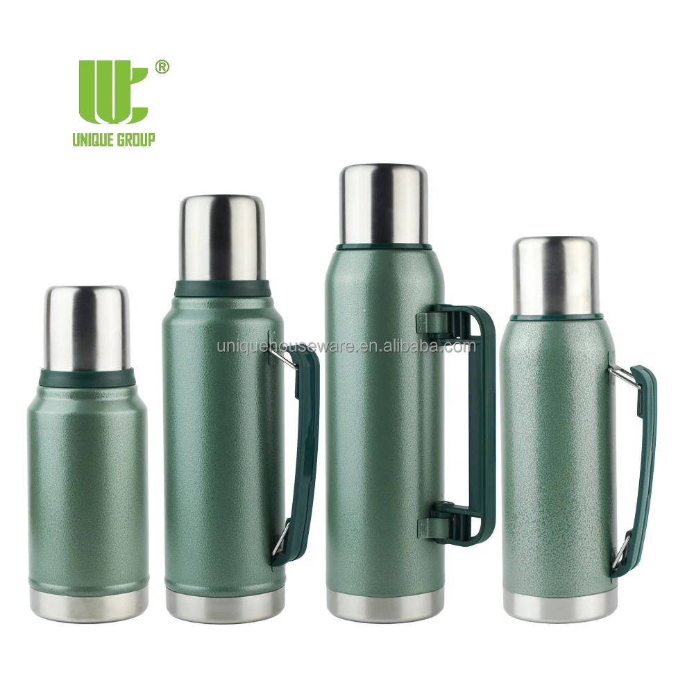 2022 Hot Sale 1L Multifunctional Classic Vacuum Insulated Wide Mouth Bottle Easy Holding & Durable Handle Thermal Flask